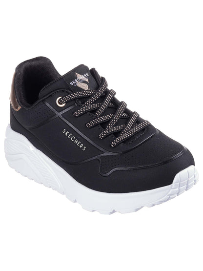 Skechers uno lite sneakers ps da bambino/a nero-bianco