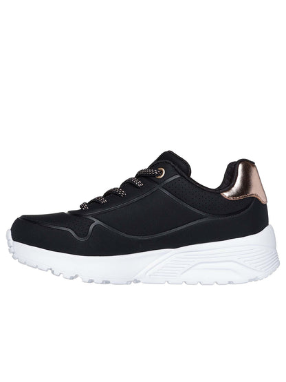 Skechers uno lite sneakers ps da bambino/a nero-bianco