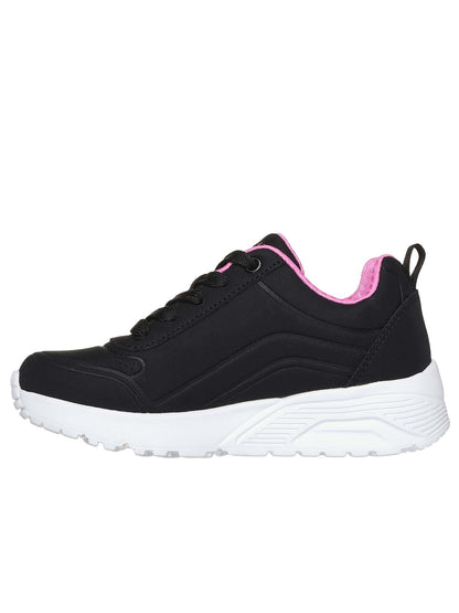 SNEAKERS UNO LITE EASY ZIP SKECHERS DA BAMBINA NERO