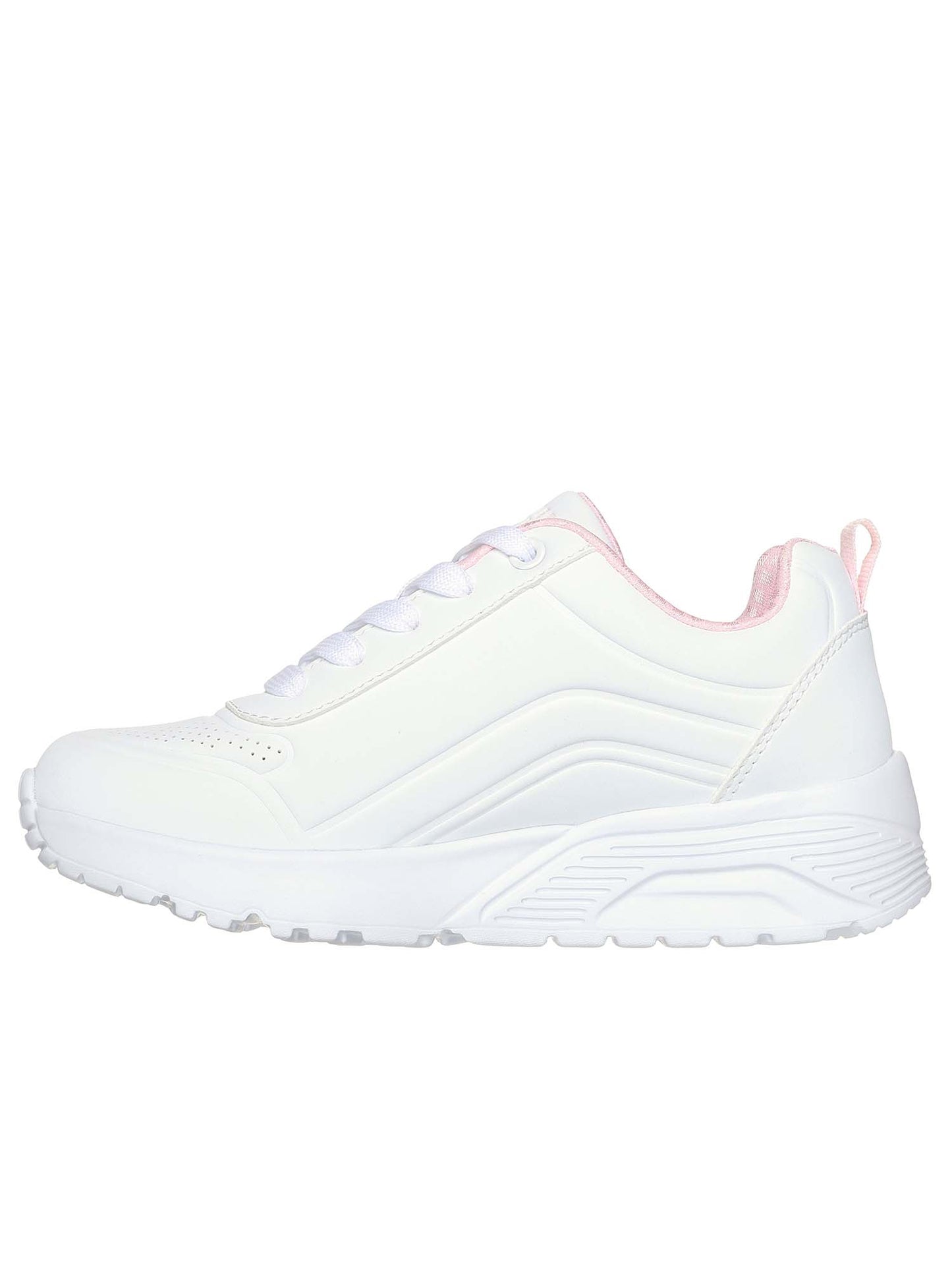 SKECHERS SNEAKERS UNO LITE EASY ZIP DA BAMBINO BIANCO