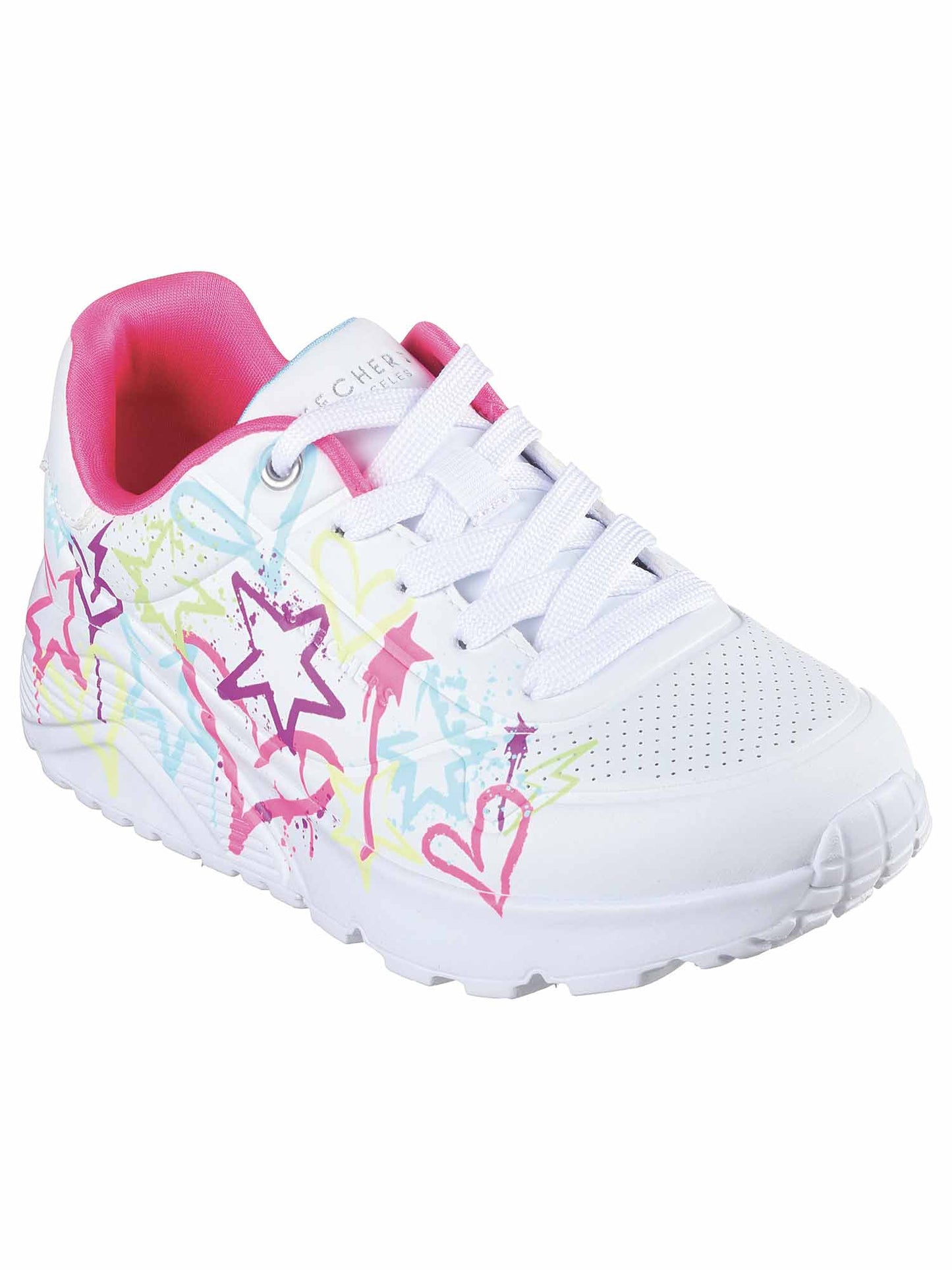SNEAKERS UNO LITE SKECHERS DA BAMBINA BIANCA MULTICOLOR