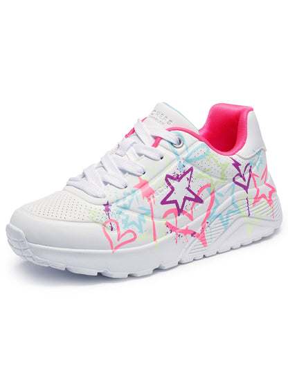 SNEAKERS UNO LITE SKECHERS DA BAMBINA BIANCA MULTICOLOR