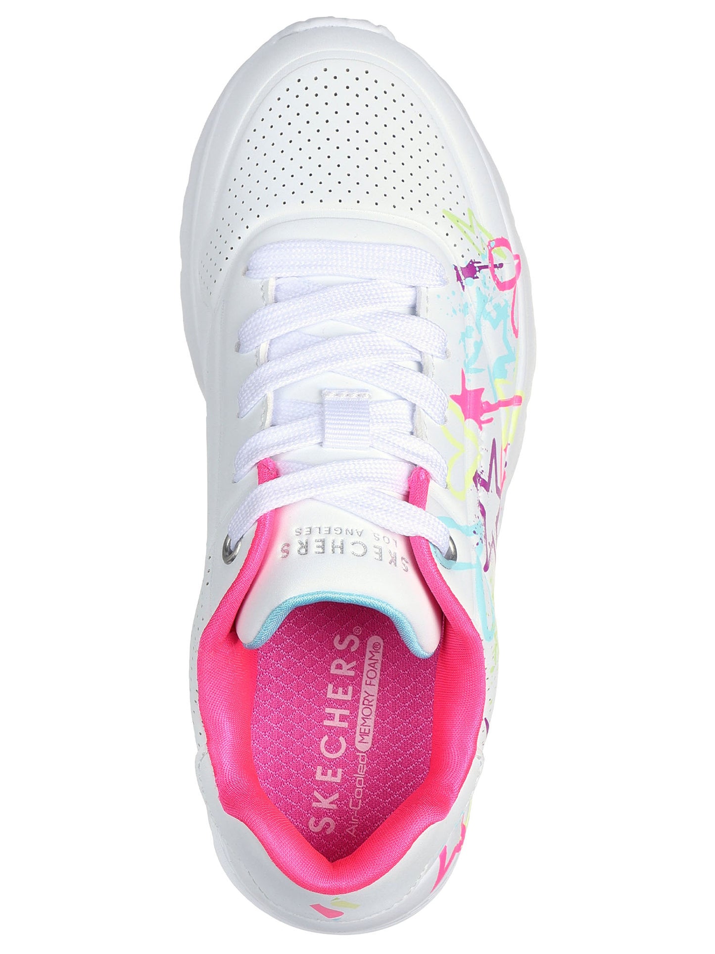 SNEAKERS UNO LITE SKECHERS DA BAMBINA BIANCA MULTICOLOR