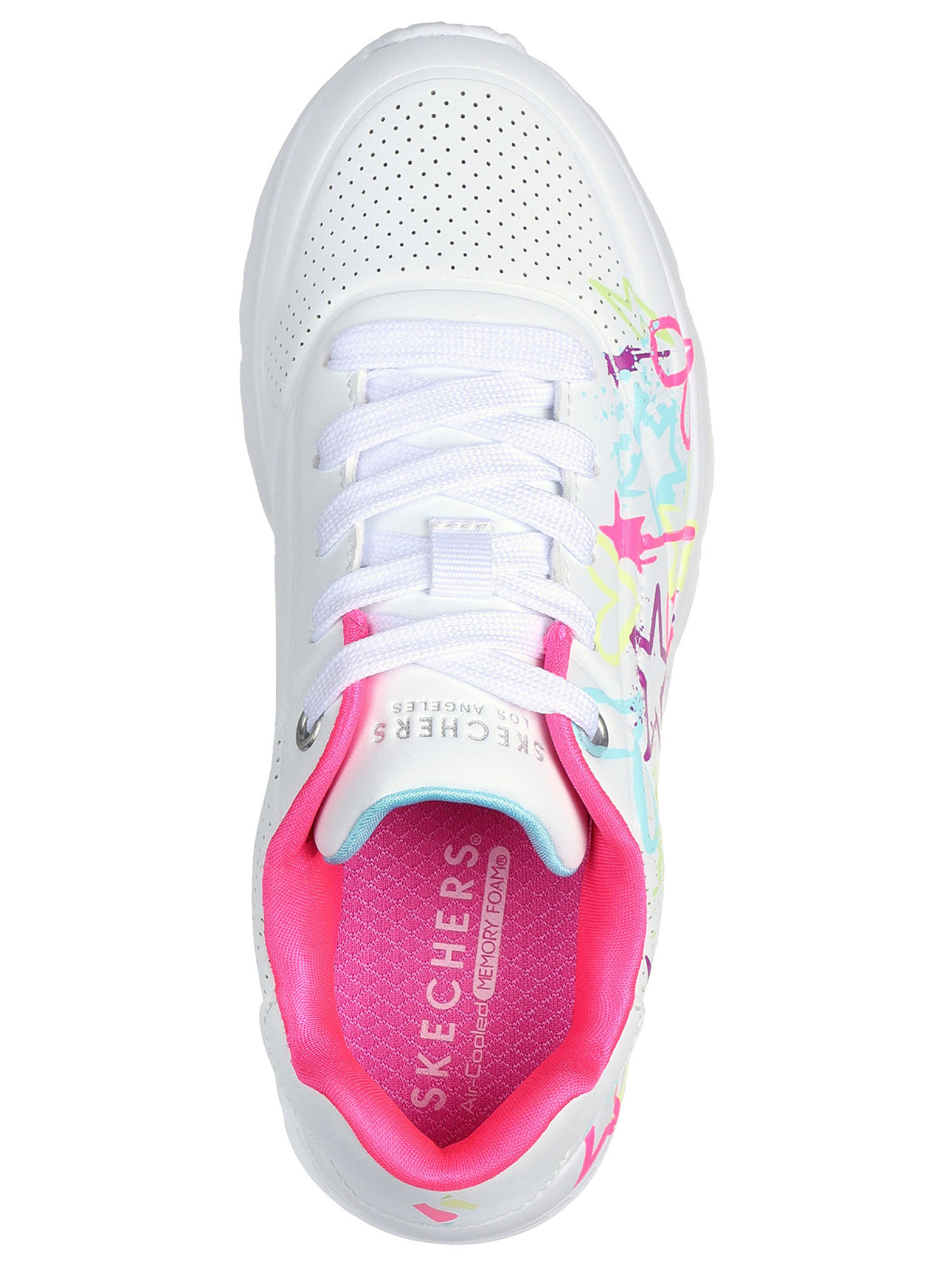 Skechers uno lite sneakers ps da bambino/a bianco fuxia