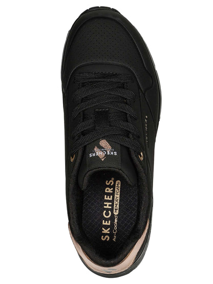 SNEAKERS UNO GEN1 SKECHERS DA RAGAZZA NERO ORO