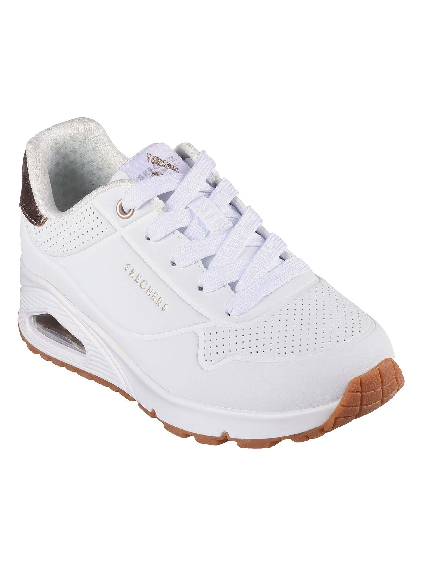 SNEAKERS UNO GEN1 SKECHERS DA RAGAZZA BIANCO ORO