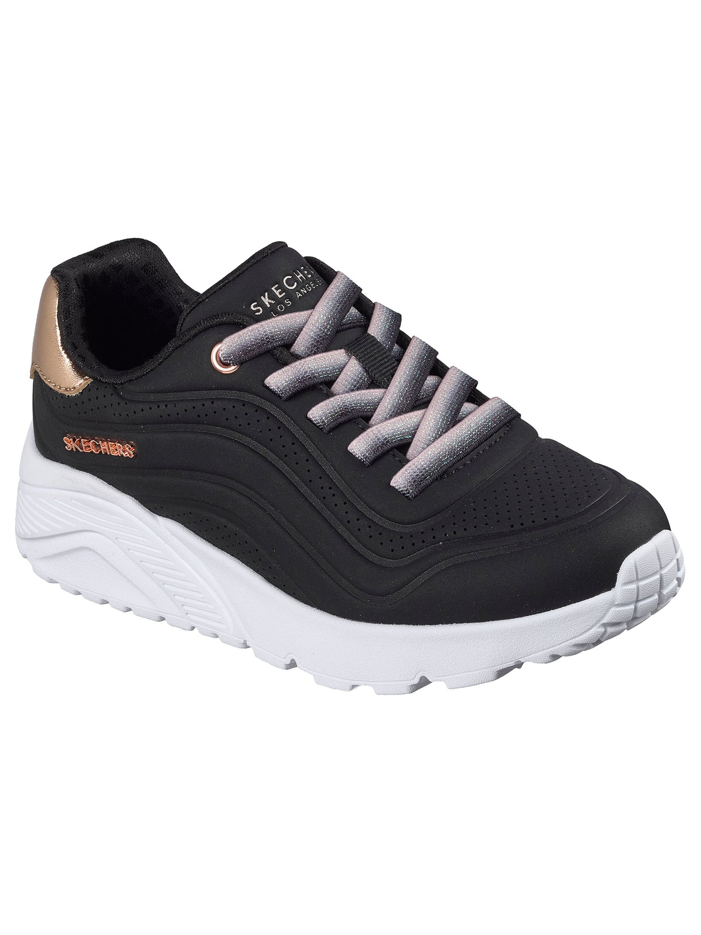 Skechers Uno Lite, sneakers Unisex bambino nere