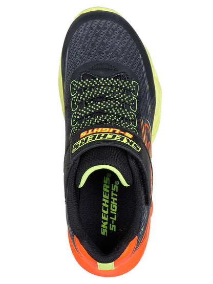 SNEAKERS CON LUCI VORTEX 2.0 SKECHERS DA BAMBINO NERO