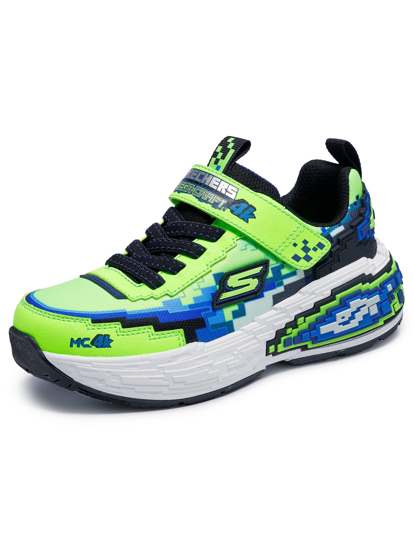 SNEAKERS MEGA-CRAFT 4K SKECHERS DA BAMBINO LIME