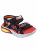 sandalo-mega-splash-skechers-bambino-rosso-nero