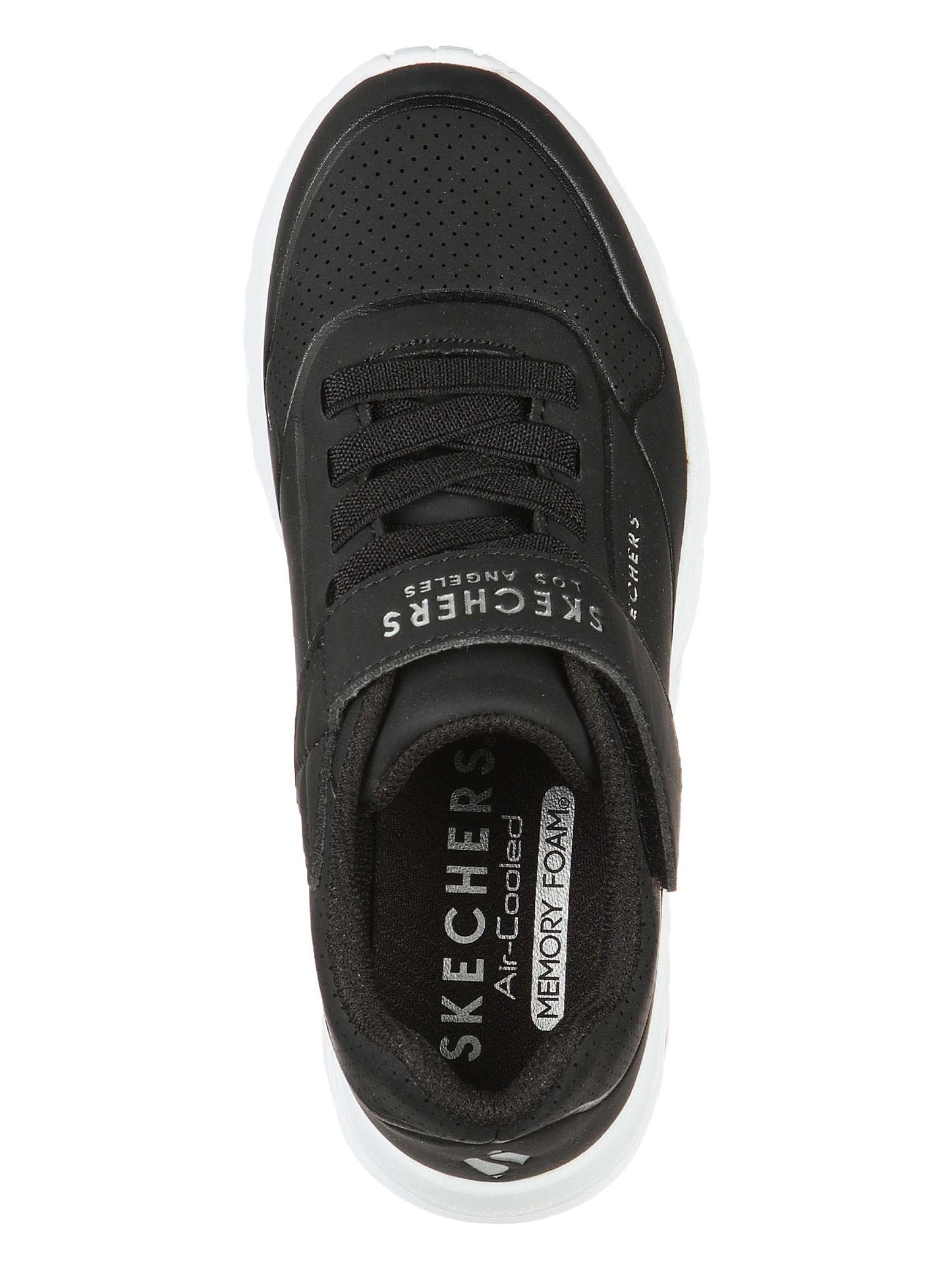 SNEAKERS UNO LITE VENDOX SKECHERS DA BAMBINA NERO-BIANCO