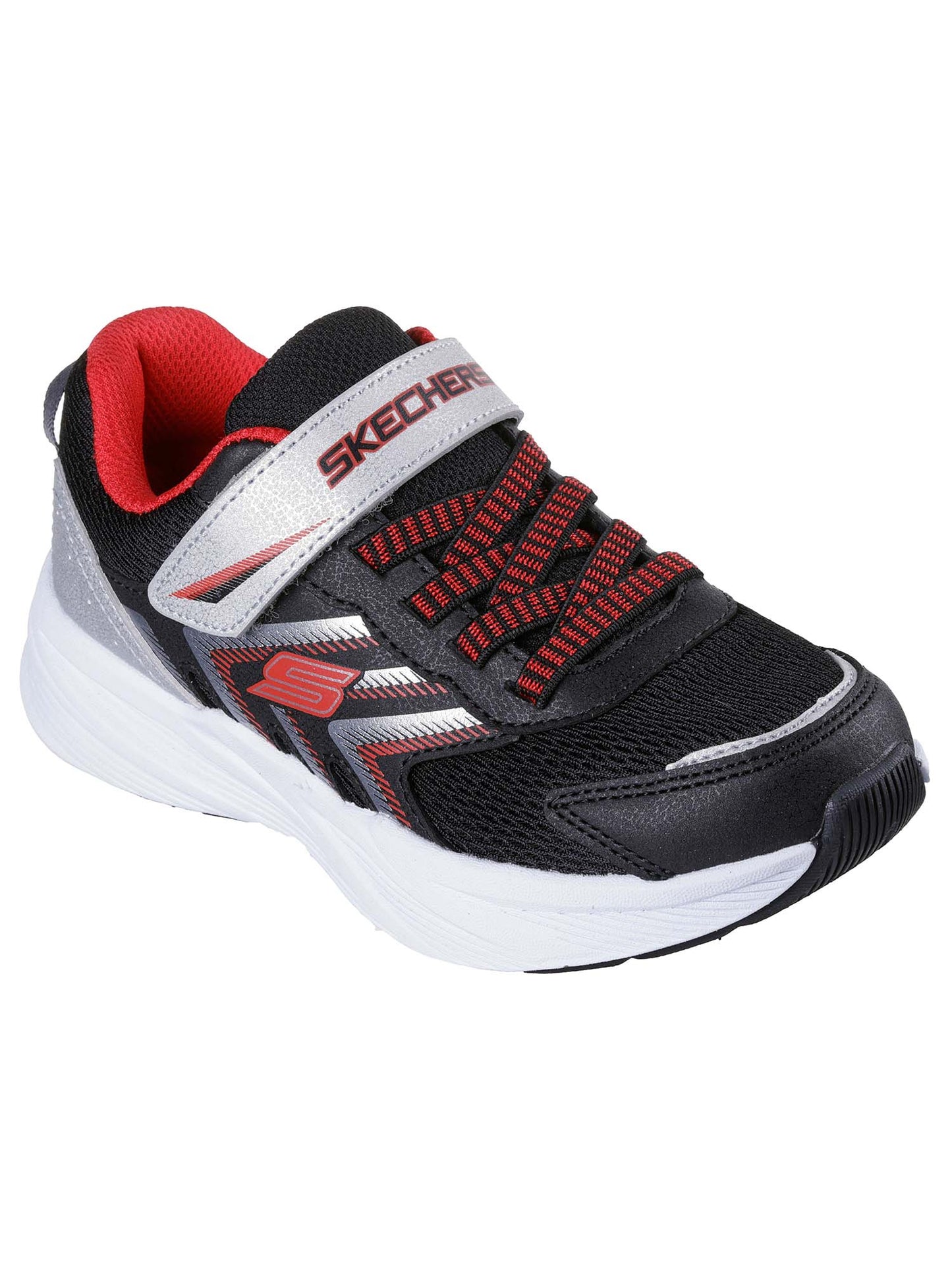 SNEAKERS MICROSPEC TREAD SKECHERS DA BAMBINO NERO ROSSO