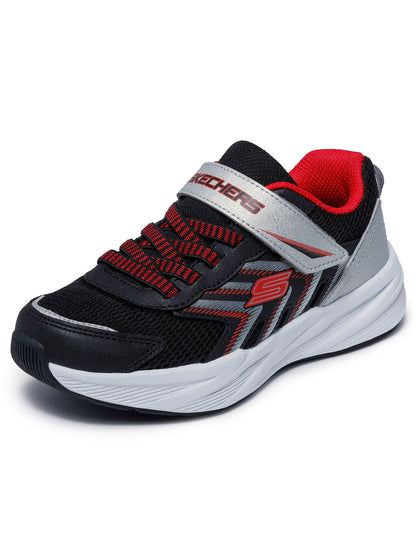 SNEAKERS MICROSPEC TREAD SKECHERS DA BAMBINO NERO ROSSO