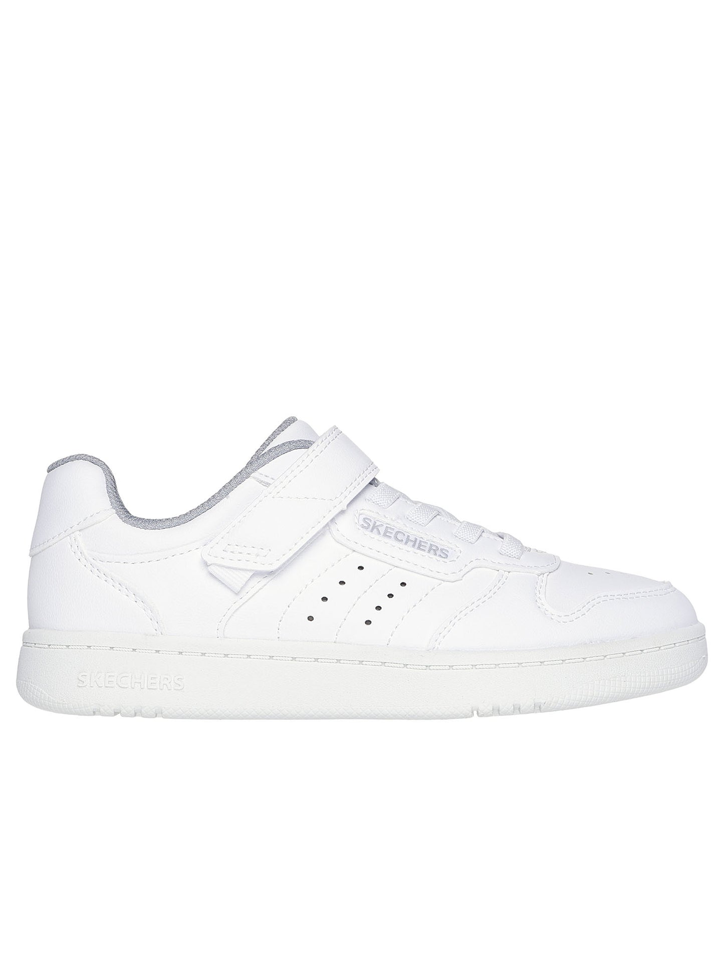 SNEAKER QUICK STREET SKECHERS BAMBINO BIANCO