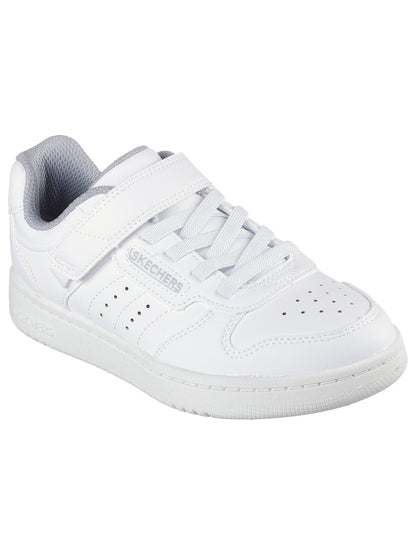 SNEAKER QUICK STREET SKECHERS BAMBINO BIANCO