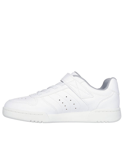 SNEAKER QUICK STREET SKECHERS BAMBINO BIANCO