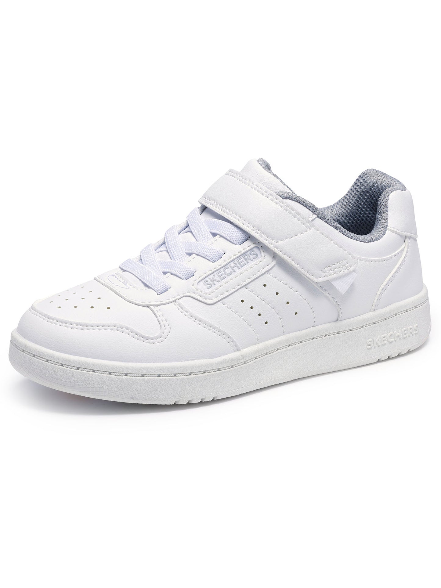 SNEAKER QUICK STREET SKECHERS BAMBINO BIANCO