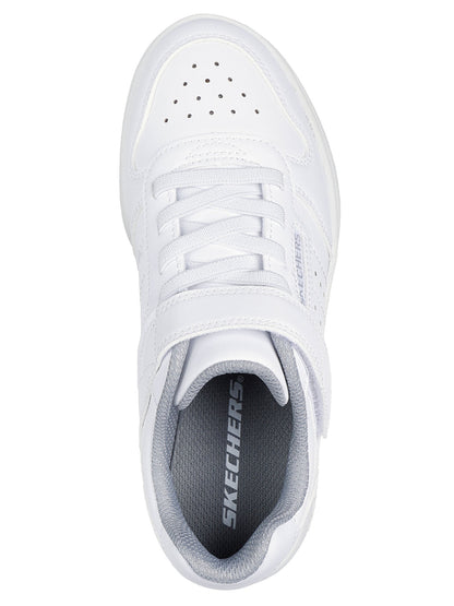 SNEAKER QUICK STREET SKECHERS BAMBINO BIANCO