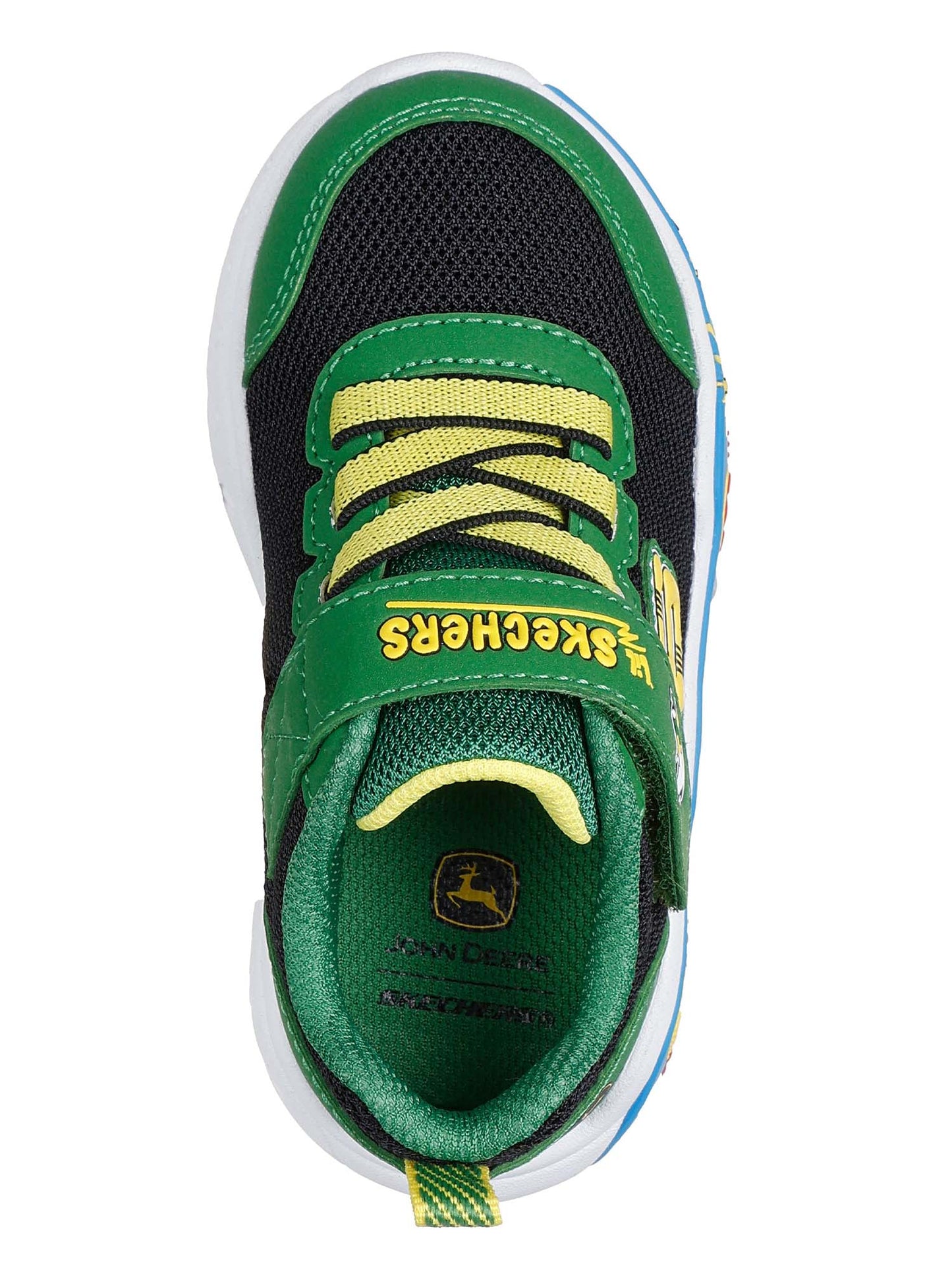 SNEAKERS JOHN DEERE BARN SQUAD BUDDIES SKECHERS DA BAMBINO VERDE