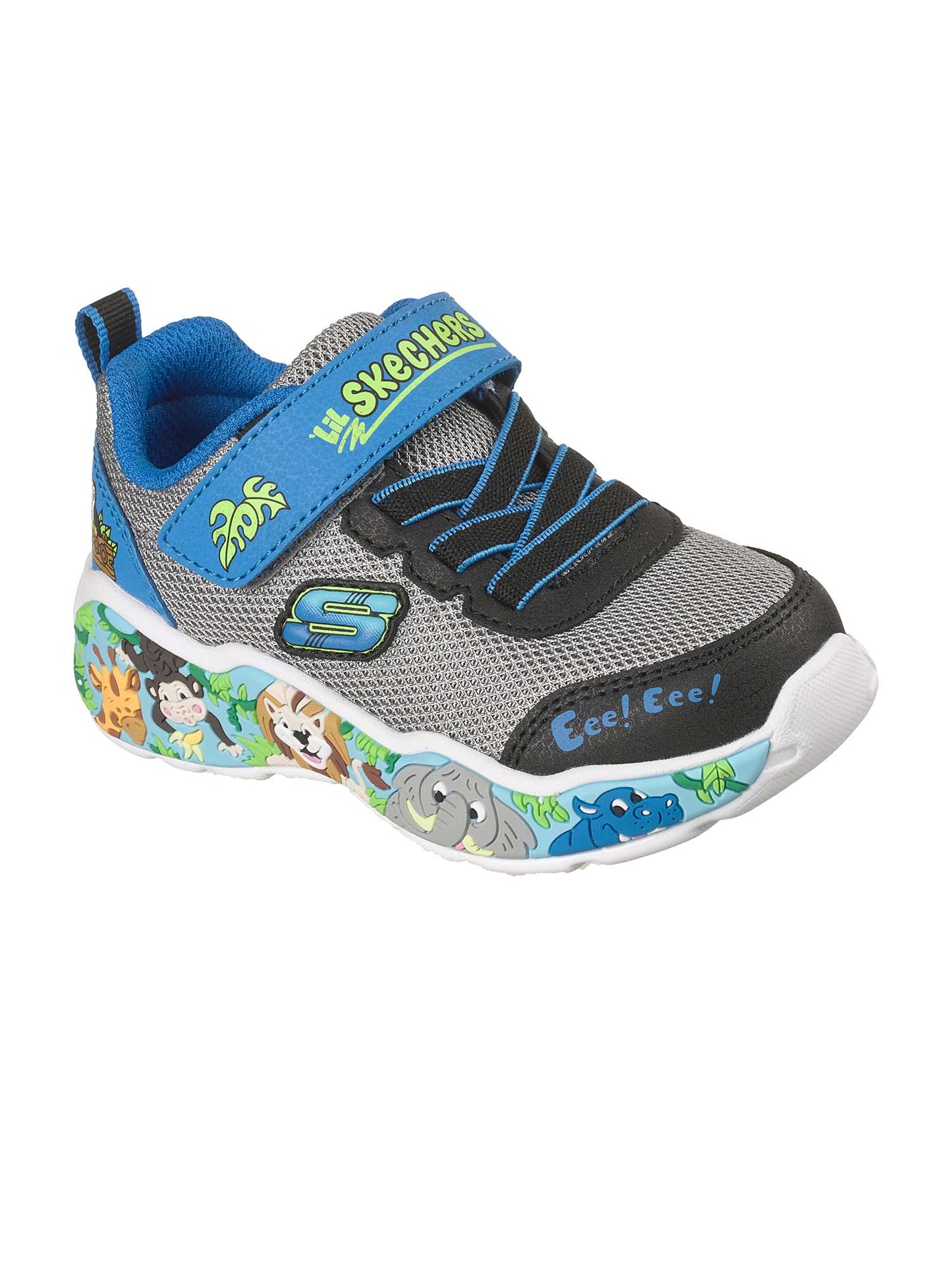 SNEAKERS PLAY SCENE SKECHERS DA BAMBINO GRIGIO