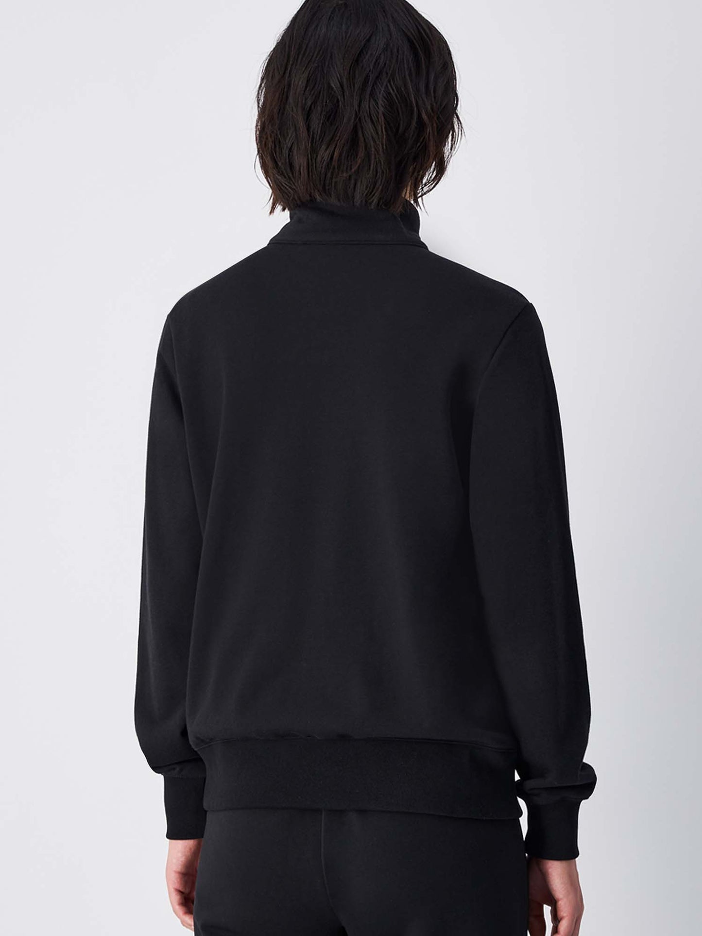 FELPA CON ZIP CHAMPION DONNA NERO