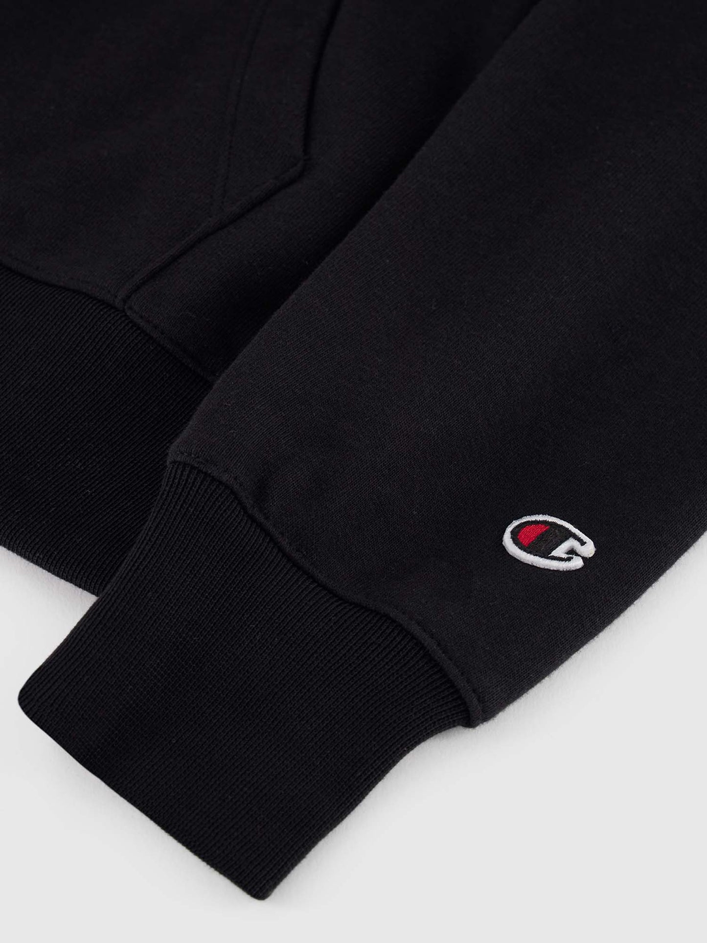 FELPA CON ZIP CHAMPION DONNA NERO