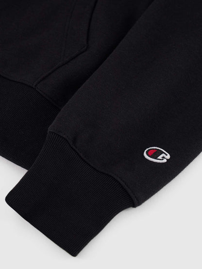 FELPA CON ZIP CHAMPION DONNA NERO