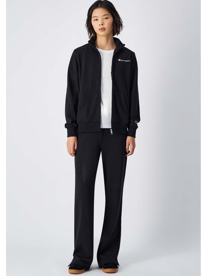 FELPA CON ZIP CHAMPION DONNA NERO