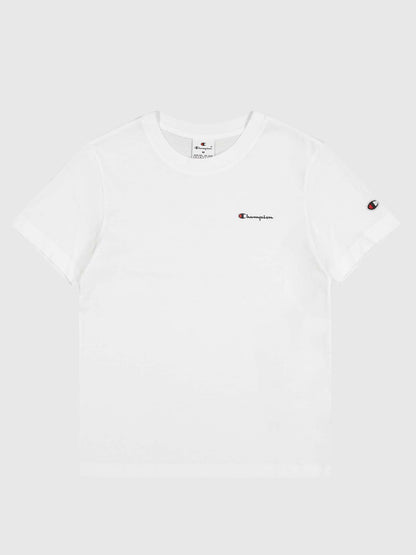 T-SHIRT GIROCOLLO CHAMPION DONNA BIANCO