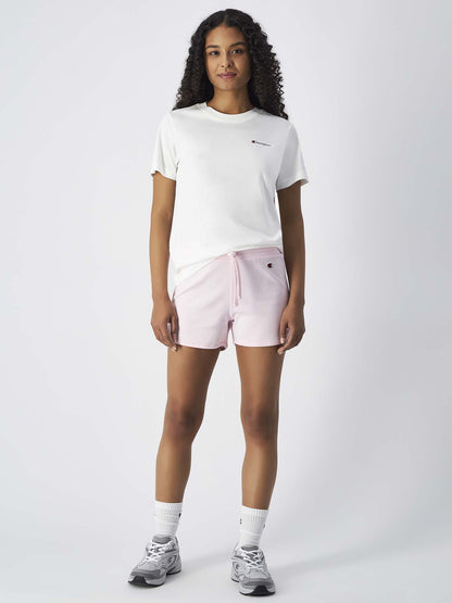 T-SHIRT GIROCOLLO CHAMPION DONNA BIANCO