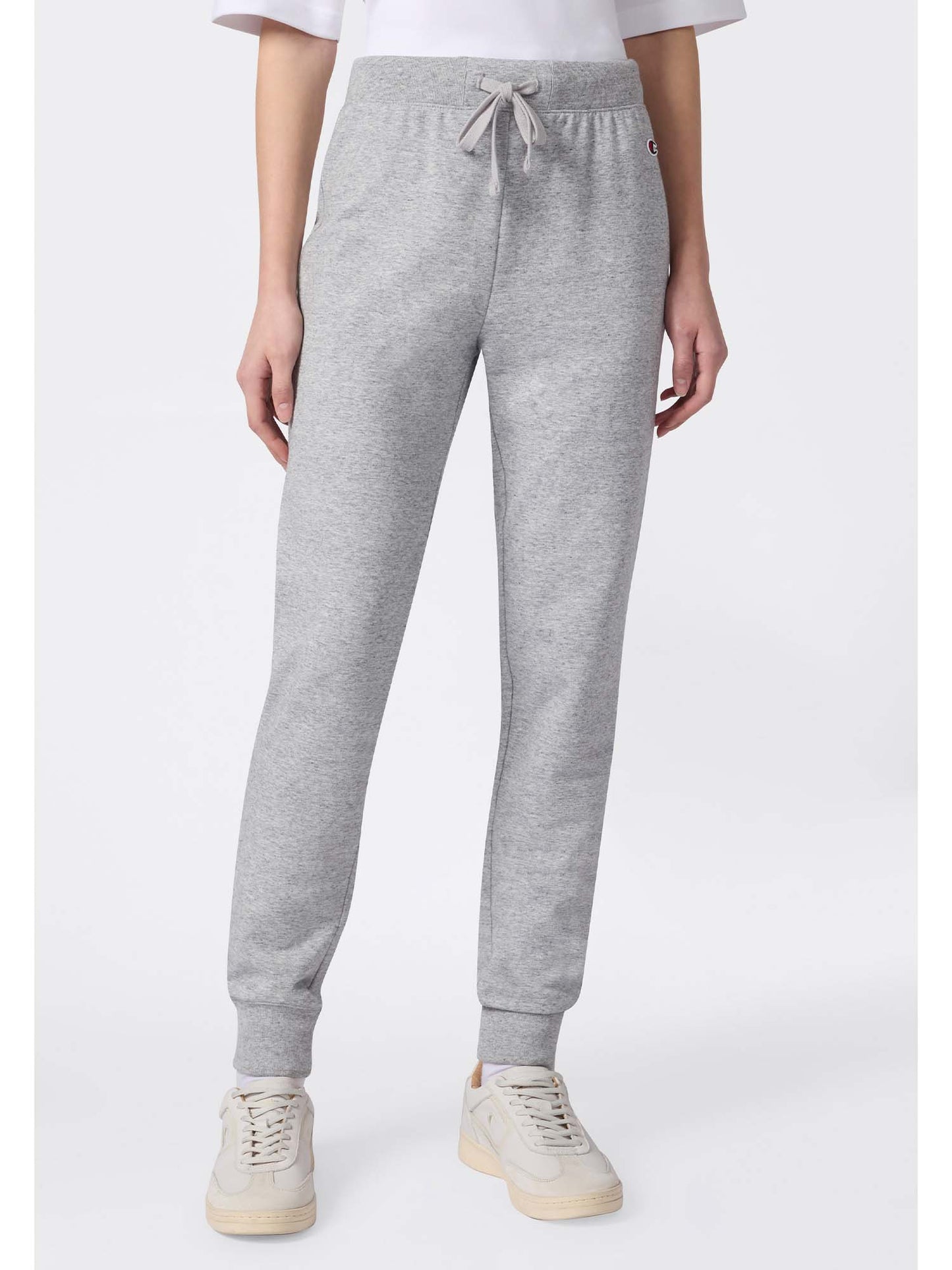 Pantaloni slim fit Champion con coulisse donna in grigio