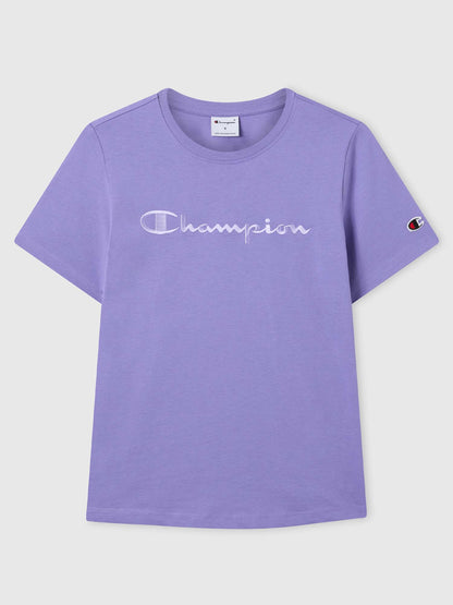 Champion t-shirt maniche corte da donna lilla