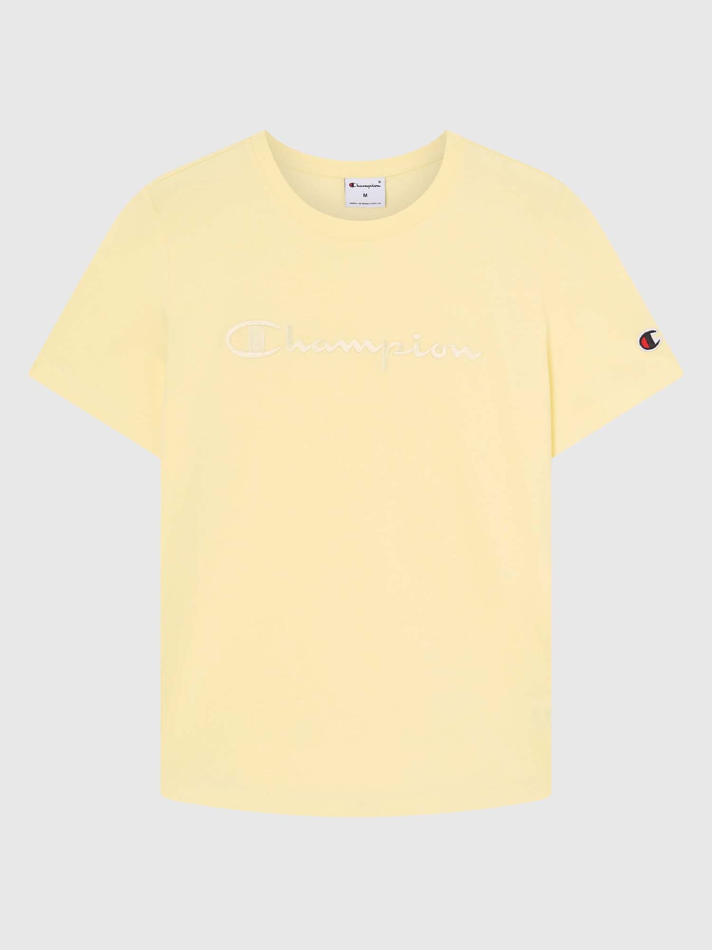 T-shirt da donna Champion Script logo in giallo