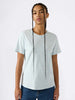 t-shirt-donna-champion-slim-fit-azzurra-con-logo-ricamato