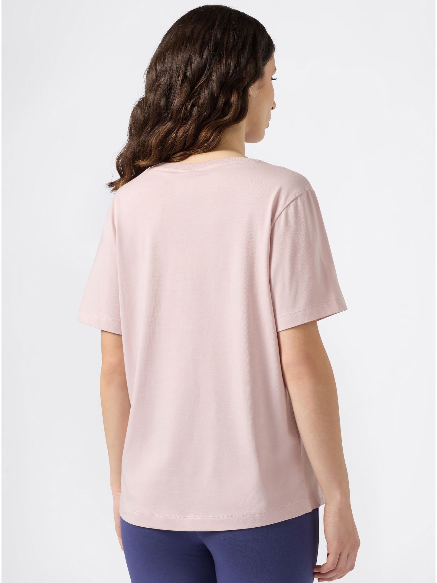 T-SHIRT COLLO A V CHAMPION DA DONNA ROSA