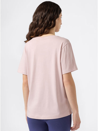 T-SHIRT COLLO A V CHAMPION DA DONNA ROSA