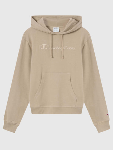 Felpa Champion da donna beige con cappuccio
