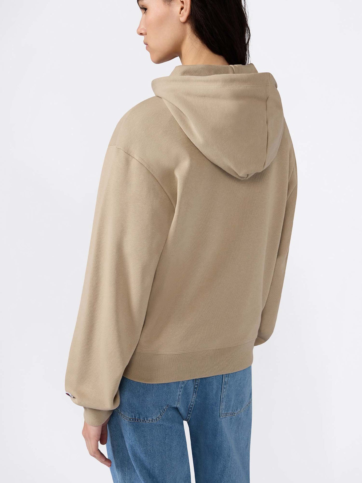 Felpa Champion da donna beige con cappuccio