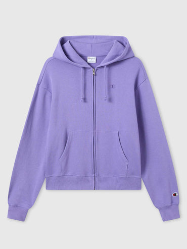Felpa donna Champion lilla con cappuccio