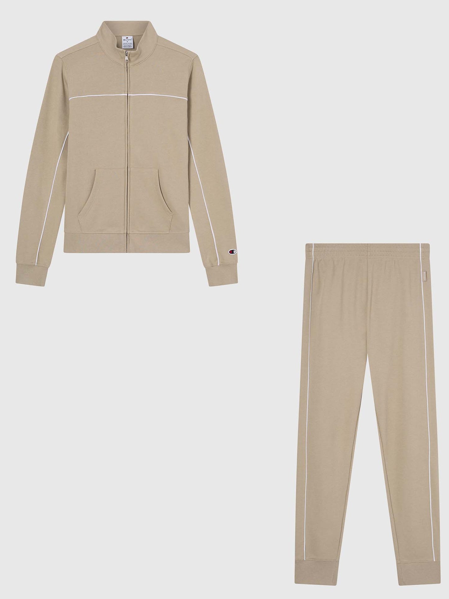 Champion tuta completa da donna beige full zip leggera