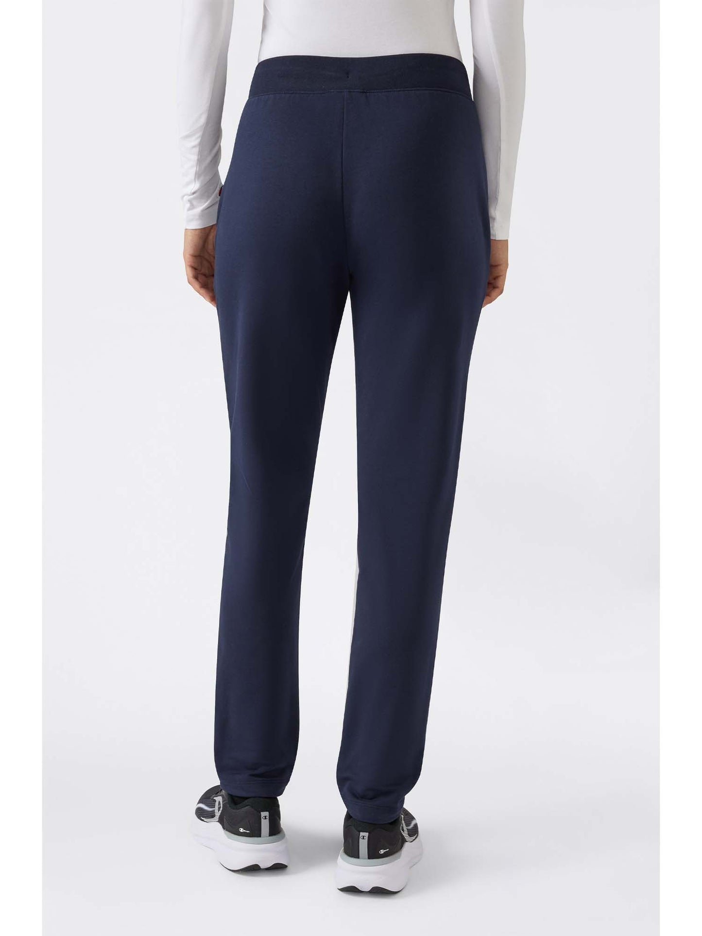 Pantaloni jogger slim in fleece blu da donna Champion