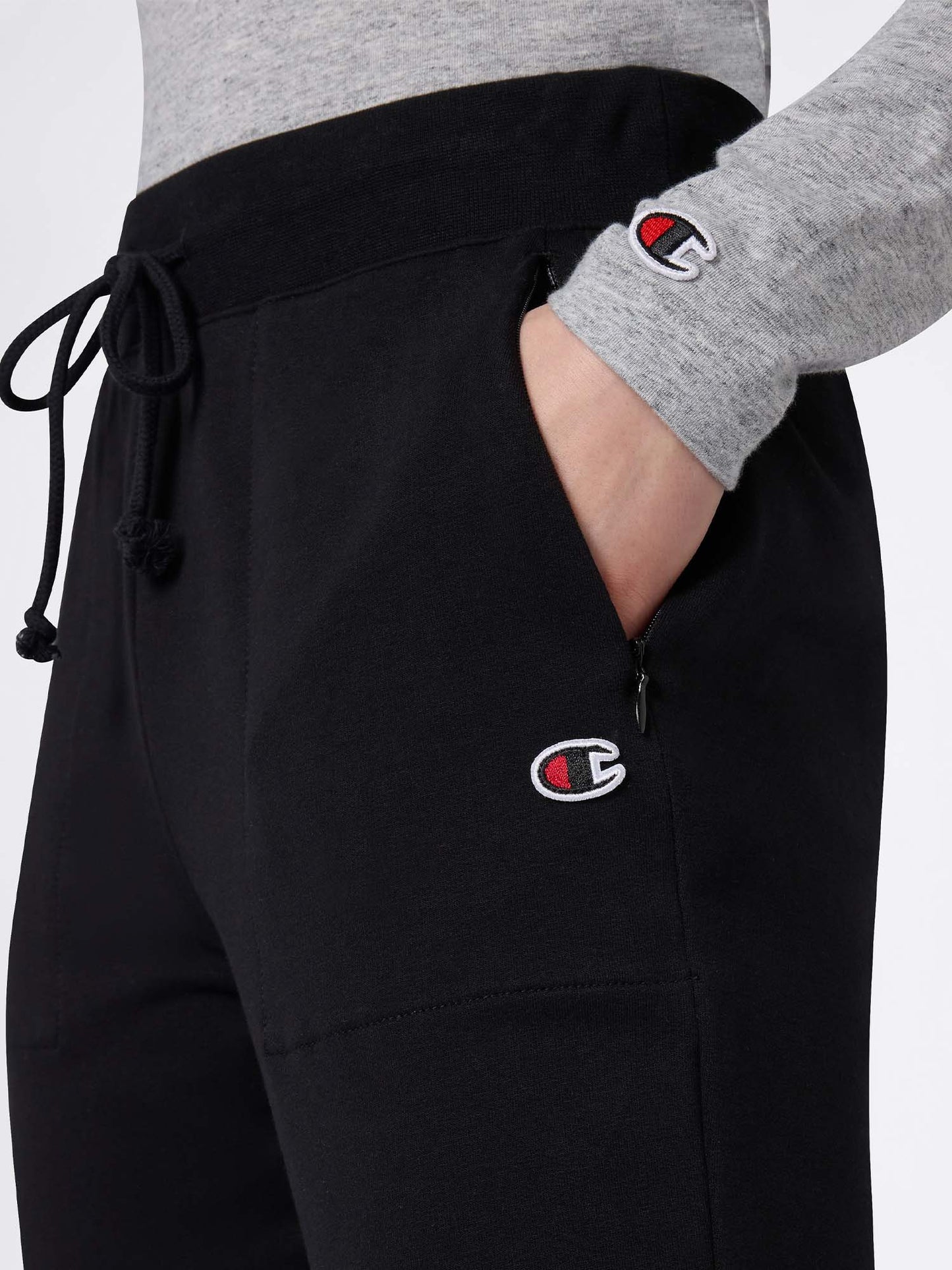 Pantaloni slim da donna Champion Icons neri per il tempo libero