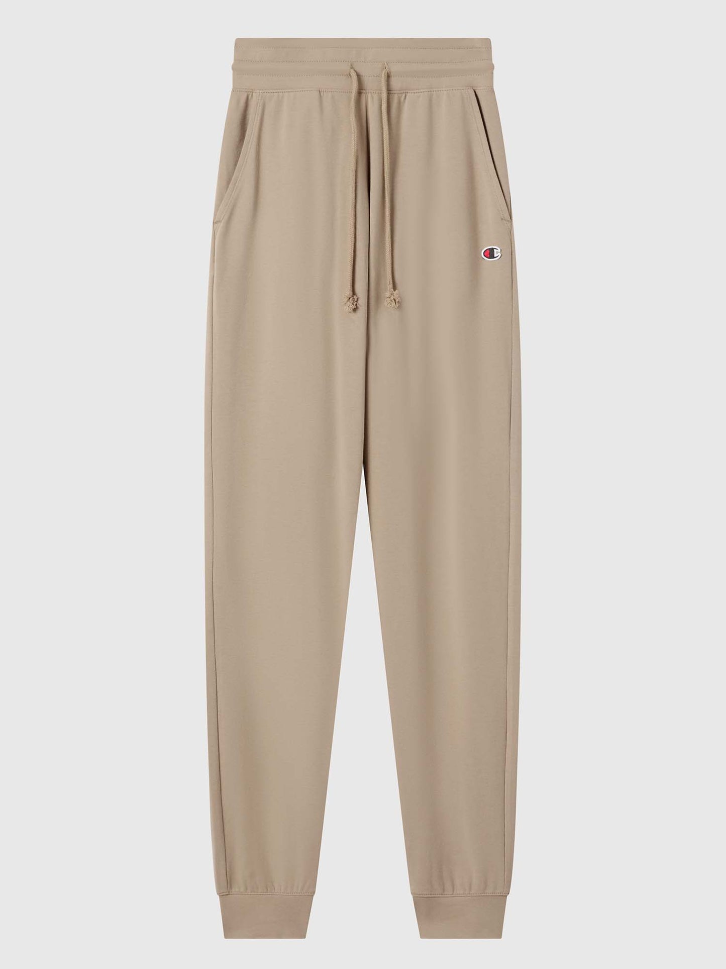 Pantaloni Champion da donna beige con polsino e lycra