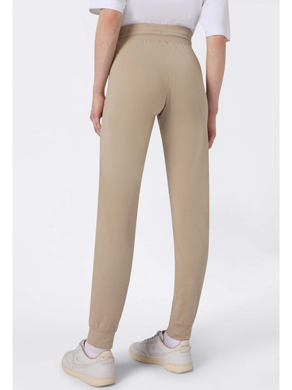 Pantaloni Champion da donna beige con polsino e lycra