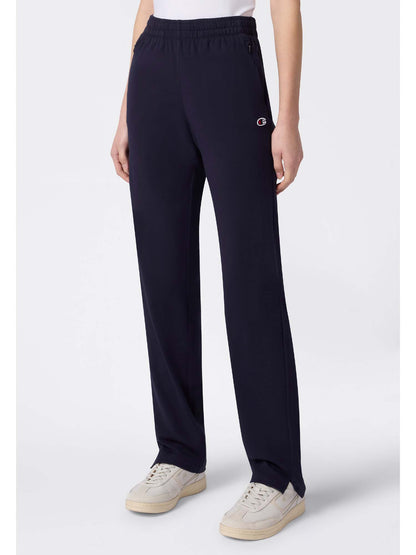 Pantaloni Champion in Lycra blu da donna dal taglio dritto