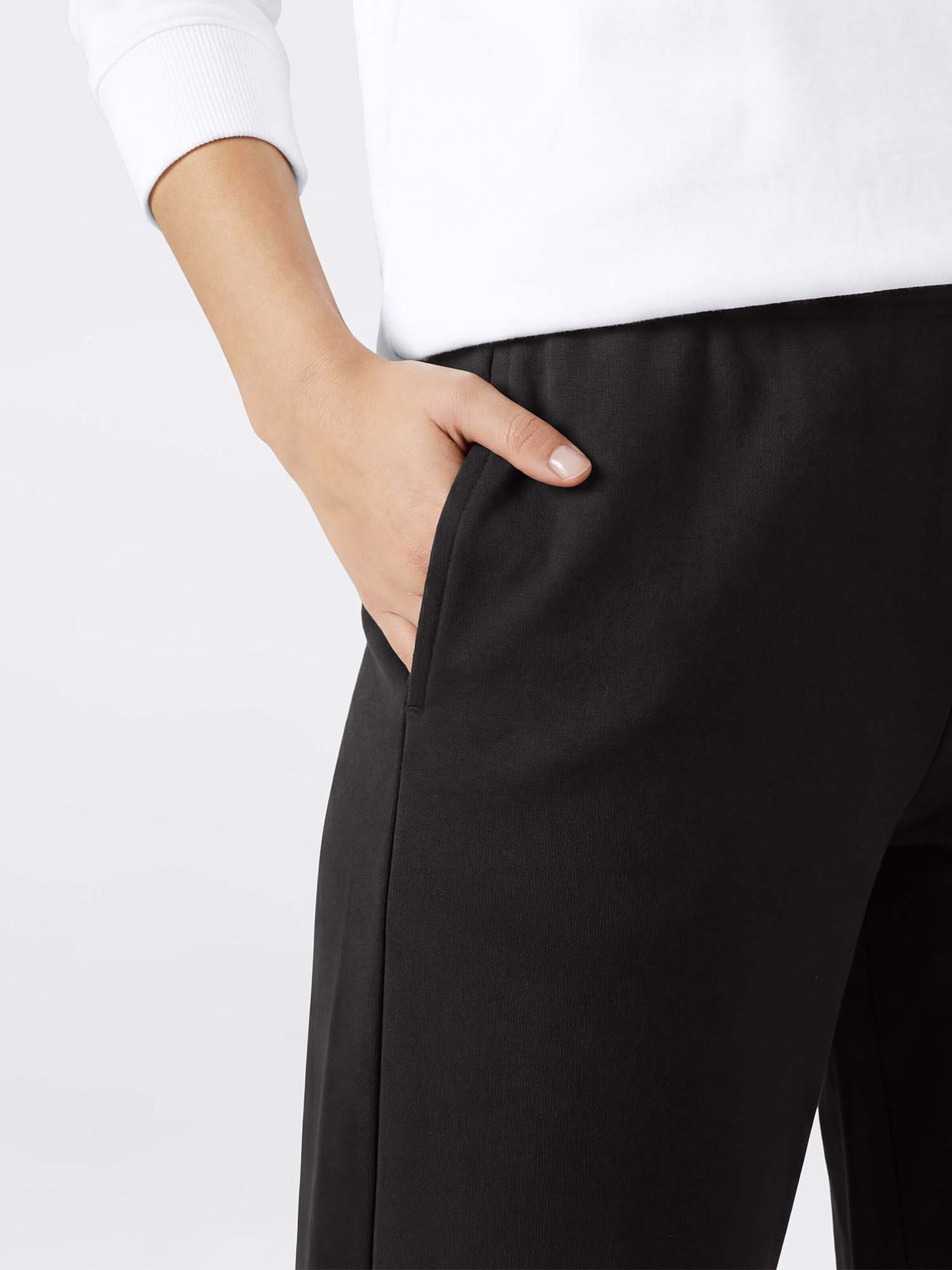 Pantaloni Palazzo Champion neri da Donna per un look casual e comodo