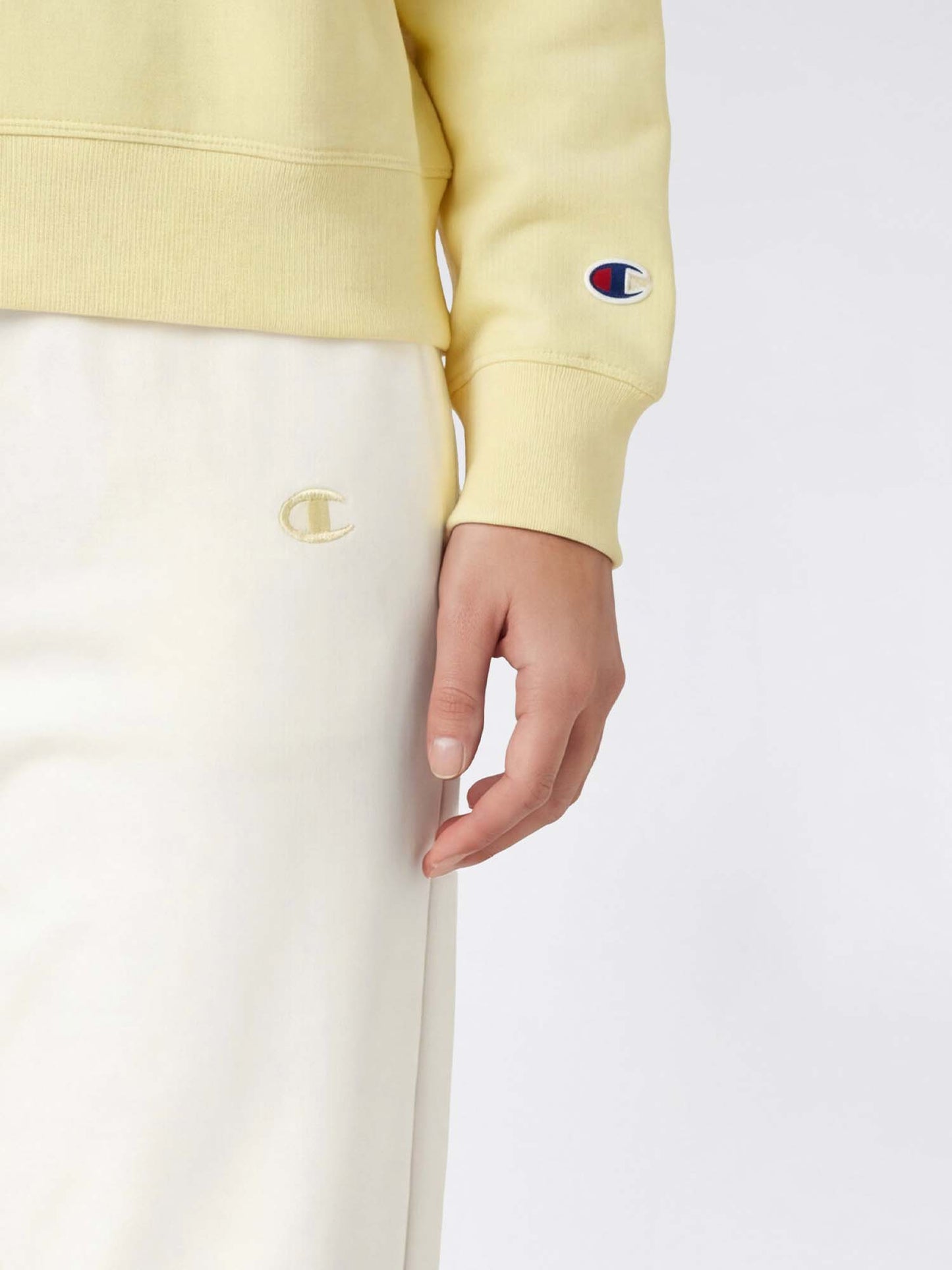 Pantaloni palazzo Champion donna in morbido crema