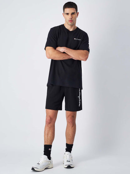 T-SHIRT CON LOGO PICCOLO CHAMPION UOMO NERO