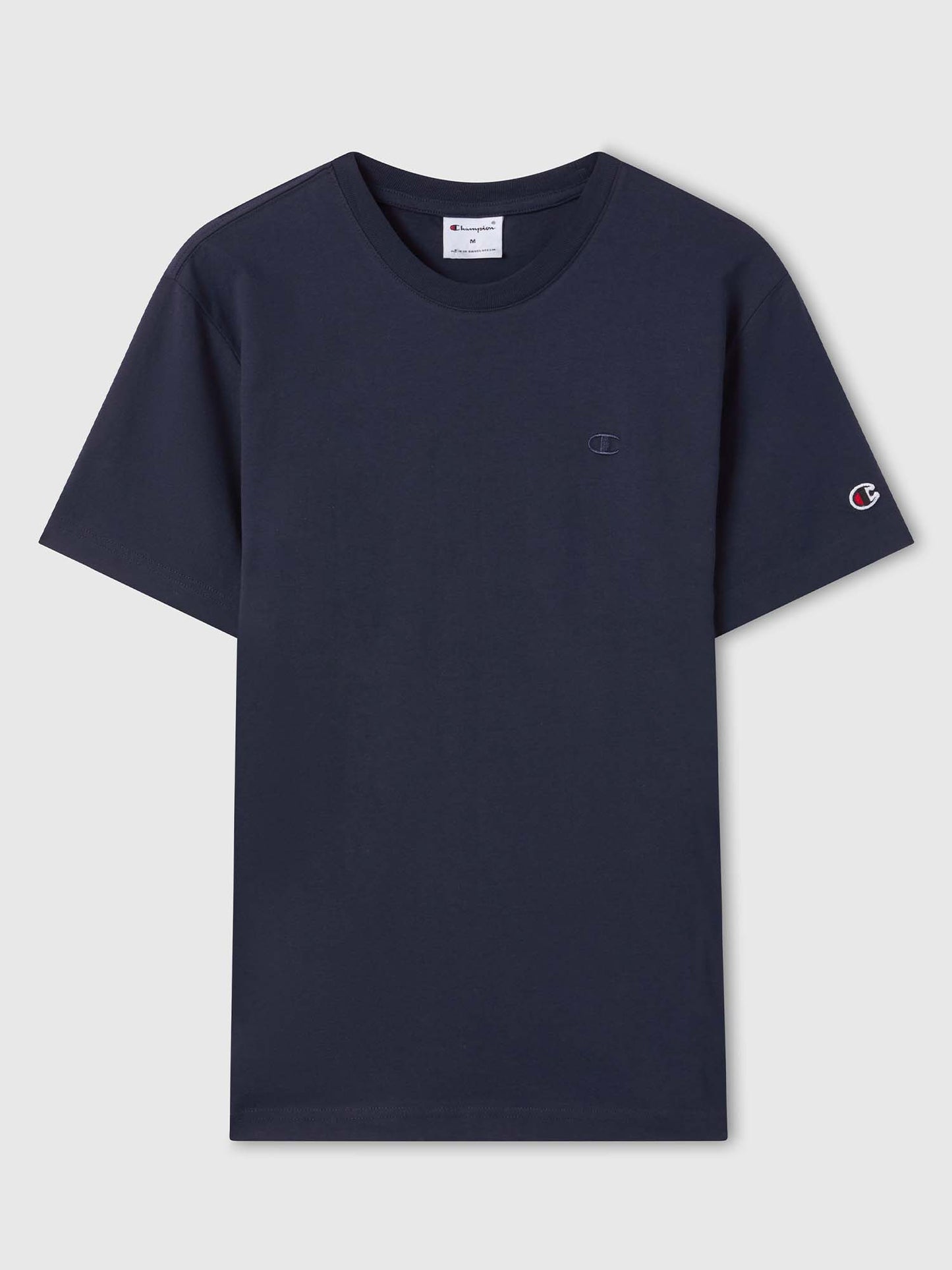 Champion T-shirt uomo blu in cotone jersey leggero