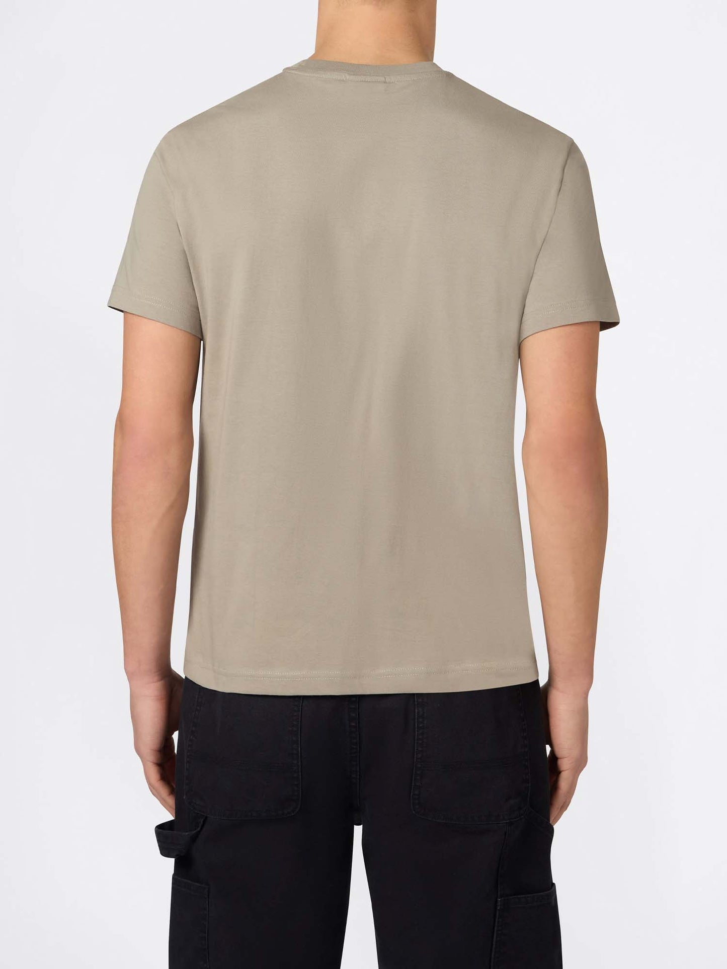 T-shirt Champion maniche corte da uomo in cotone fango